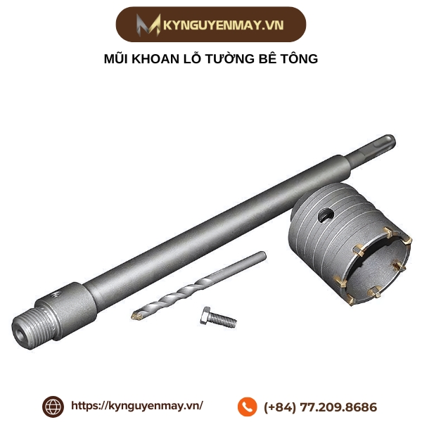 Mũi khoan lỗ tường bê tông