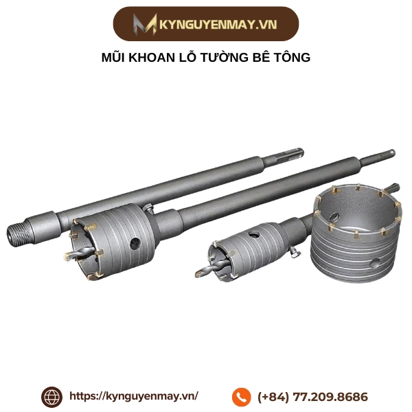 Mũi khoan lỗ tường bê tông