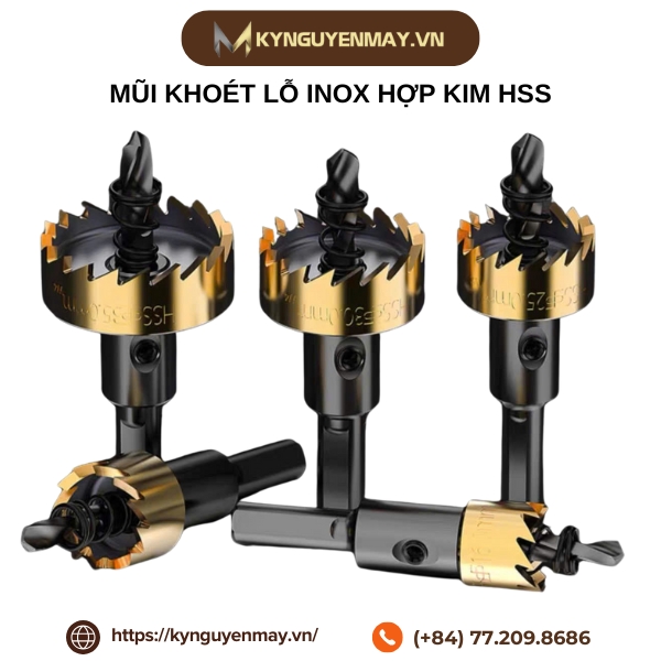 Mũi khoét lỗ inox hợp kim HSS