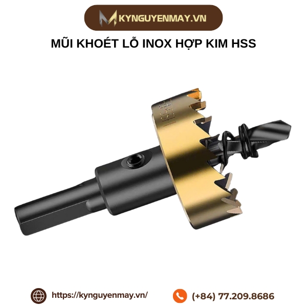 Mũi khoét lỗ inox hợp kim HSS