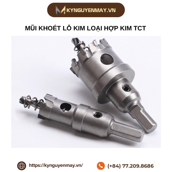 Mũi khoét lỗ kim loại hợp kim TCT