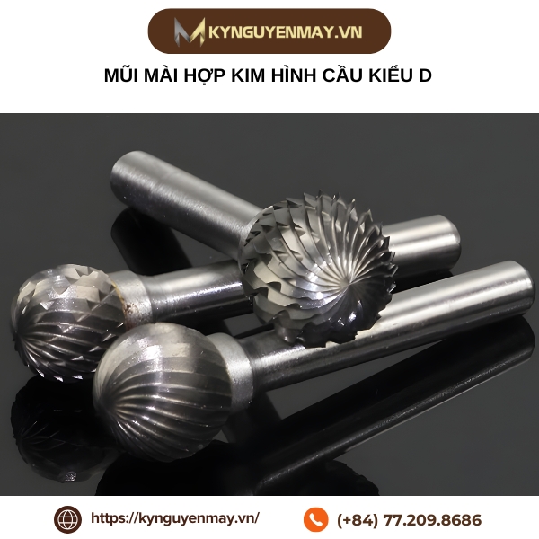 Mũi mài hợp kim hình cầu kiểu D