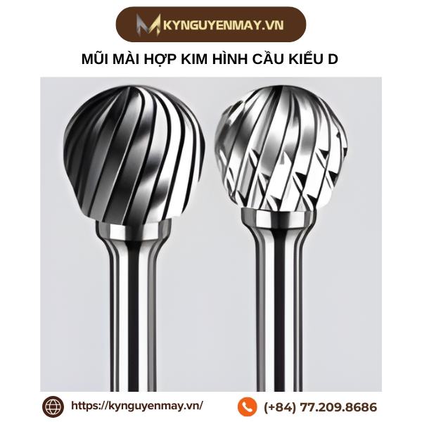 Mũi mài hợp kim hình cầu kiểu D