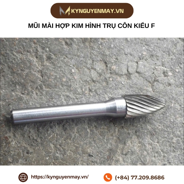 Mũi mài hợp kim hình trụ côn kiểu F