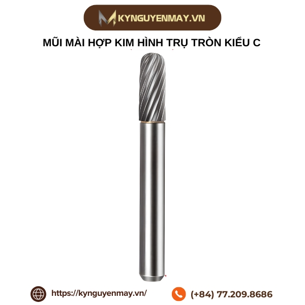Mũi mài hợp kim hình trụ tròn kiểu C