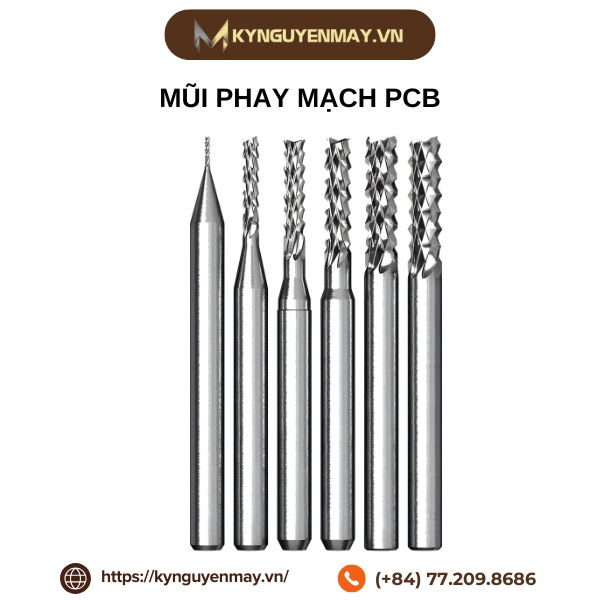 Mũi phay mạch PCB