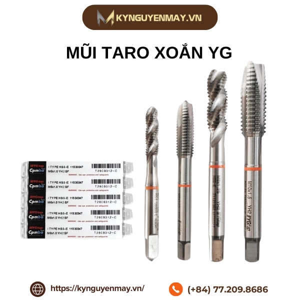 Mũi taro xoắn YG