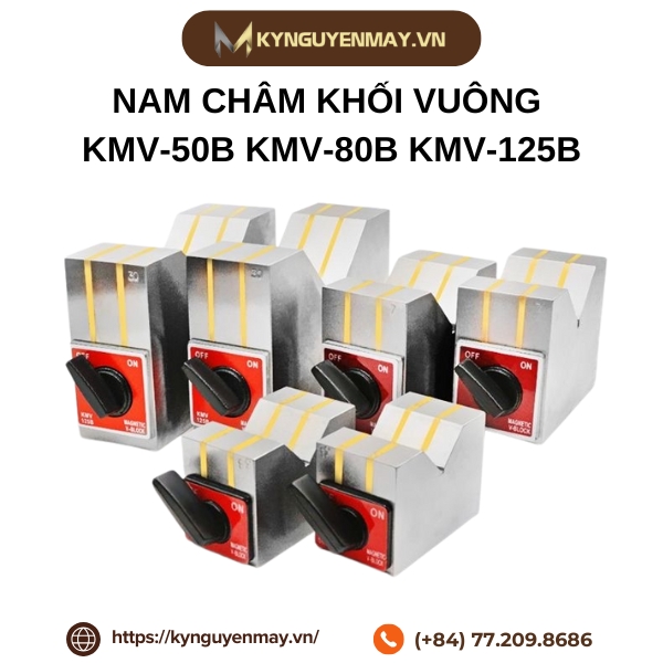 Nam châm khối vuông KMV-50B KMV-80B KMV-125B