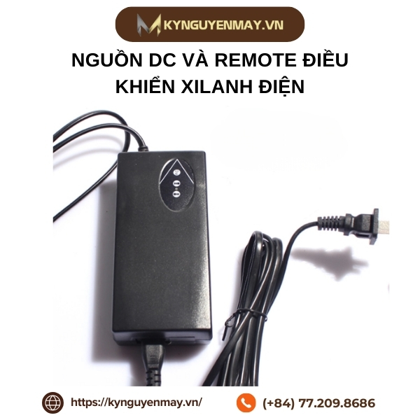 Nguồn DC và remote điều khiển xilanh điện