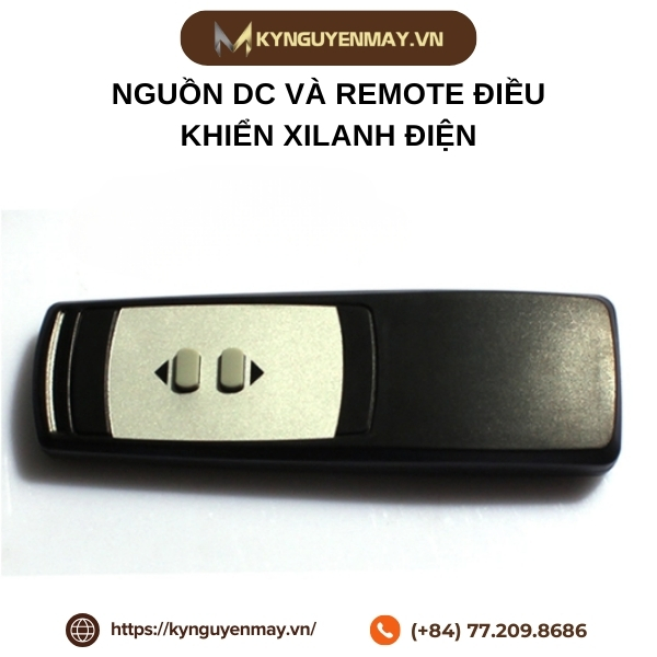 Nguồn DC và remote điều khiển xilanh điện