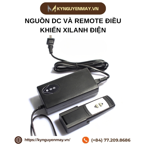 Nguồn DC và remote điều khiển xilanh điện