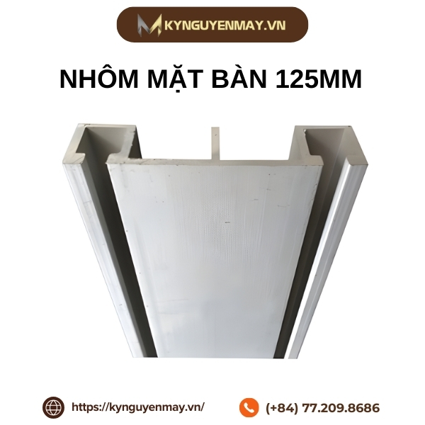 Nhôm mặt bàn 125mm