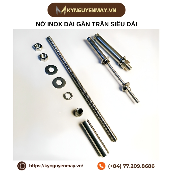 Nở inox dài gắn trần siêu dài