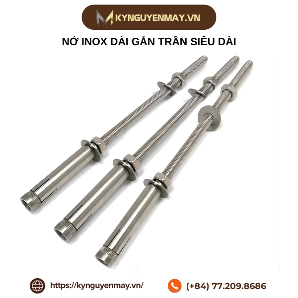 Nở inox dài gắn trần siêu dài