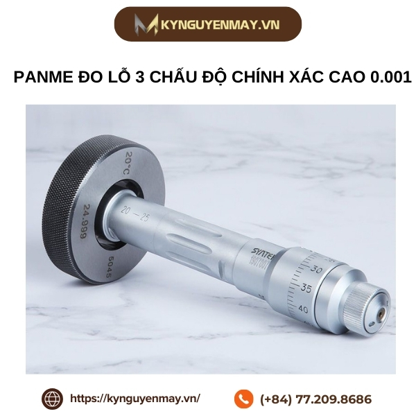 Panme đo lỗ 3 chấu độ chính xác cao 0.001