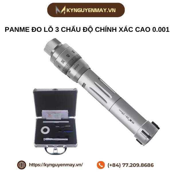 Panme đo lỗ 3 chấu độ chính xác cao 0.001