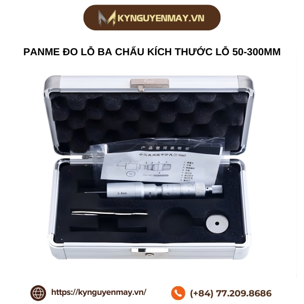 Panme đo lỗ ba chấu kích thước lỗ 50-300mm