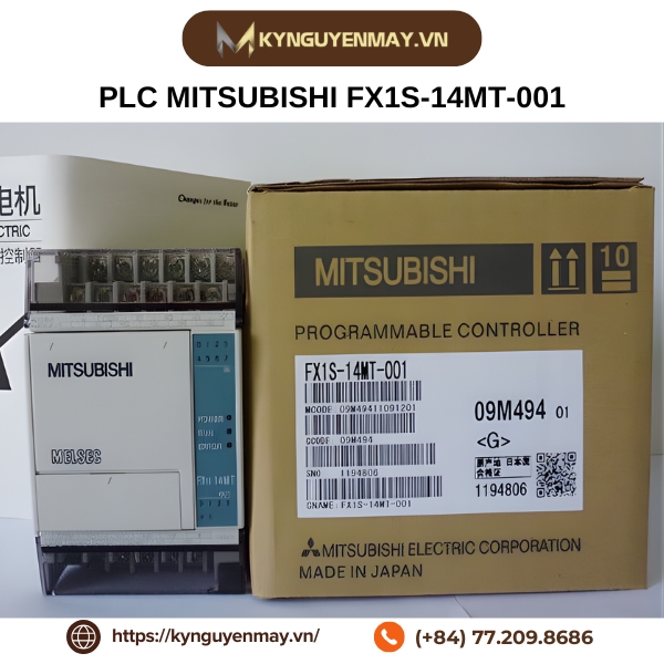 PLC MITSUBISHI FX1S-14MR-001, FX1S-14MT-001