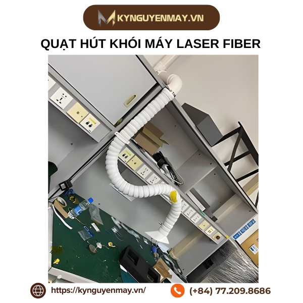 Quạt hút khói máy laser fiber