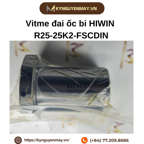 Vitme đai ốc bi HIWIN R25-25K2-FSCDIN