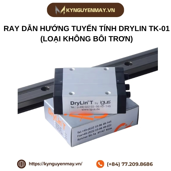 Ray dẫn hướng tuyến tính Drylin TK-01 (Loại không bôi trơn)