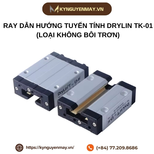 Ray dẫn hướng tuyến tính Drylin TK-01 (Loại không bôi trơn)