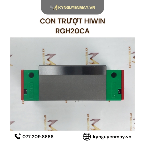 Con trượt HIWIN RGH-CA | RG15, RG20, RG25, RG30, RG35, RG45, RG55, RG65