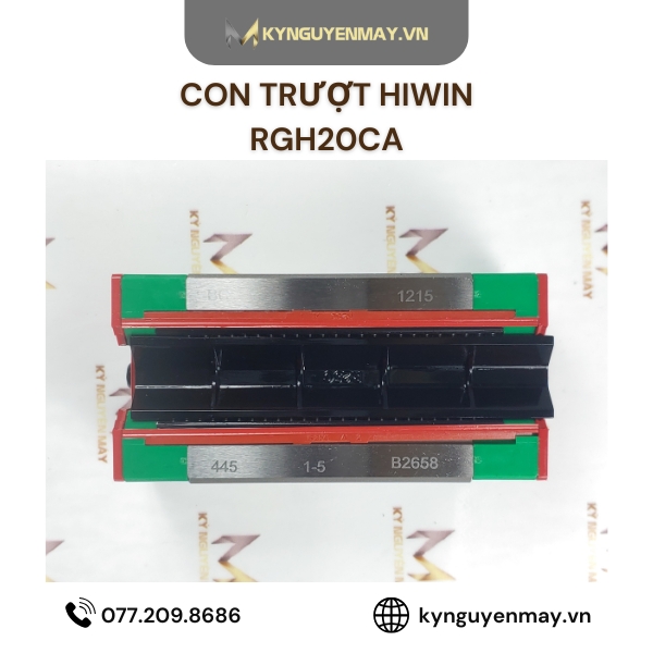 Con trượt HIWIN RGH-CA | RG15, RG20, RG25, RG30, RG35, RG45, RG55, RG65