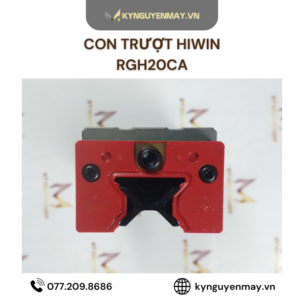 Con trượt HIWIN RGH-CA | RG15, RG20, RG25, RG30, RG35, RG45, RG55, RG65