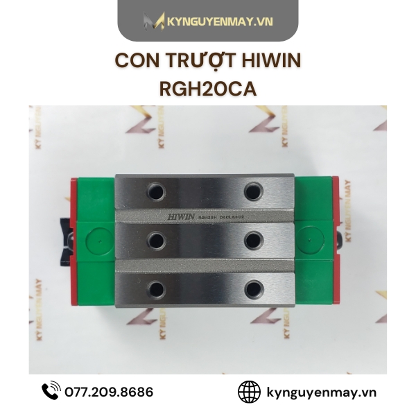 Con trượt HIWIN RGH-CA | RG15, RG20, RG25, RG30, RG35, RG45, RG55, RG65