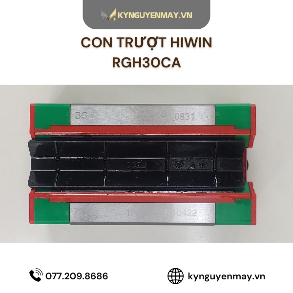 Con trượt HIWIN RGH-CA | RG15, RG20, RG25, RG30, RG35, RG45, RG55, RG65