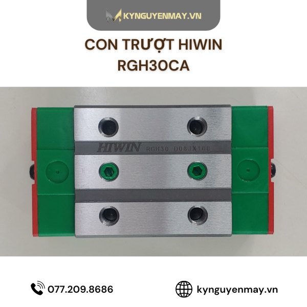 Con trượt HIWIN RGH-CA | RG15, RG20, RG25, RG30, RG35, RG45, RG55, RG65