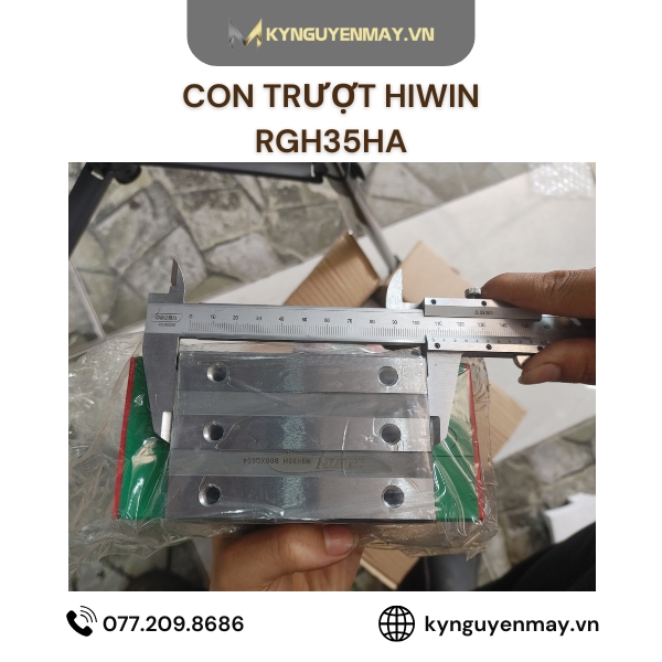 Con trượt HIWIN RGH | RGH20HA, RGH25HA, RGH35HA, RGH45HA, RGH55HA, RGH65HA