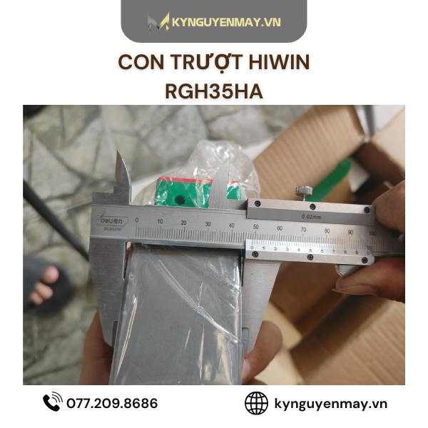 Con trượt HIWIN RGH | RGH20HA, RGH25HA, RGH35HA, RGH45HA, RGH55HA, RGH65HA