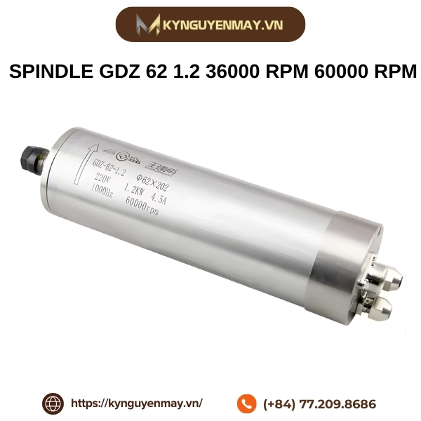 Spindle GDZ 62 1.2 36000 rpm 60000 rpm