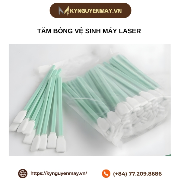 Tăm bông vệ sinh máy laser