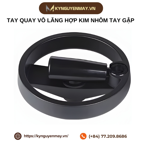 Tay quay vô lăng hợp kim nhôm tay gập