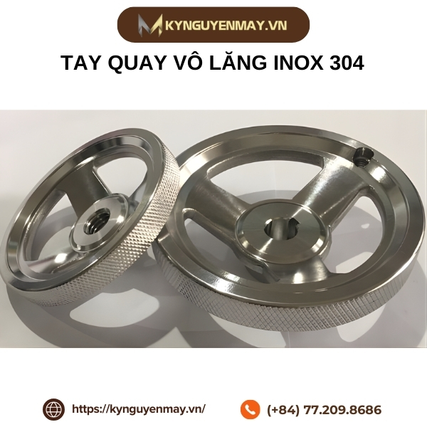 Tay quay vô lăng inox 304
