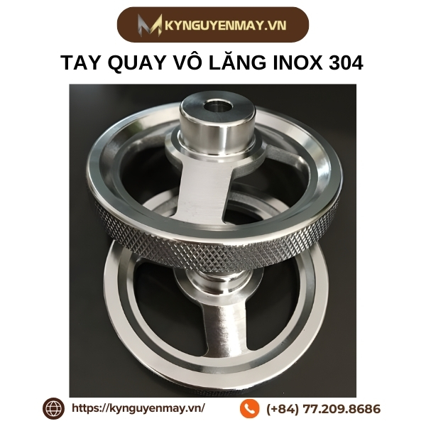 Tay quay vô lăng inox 304