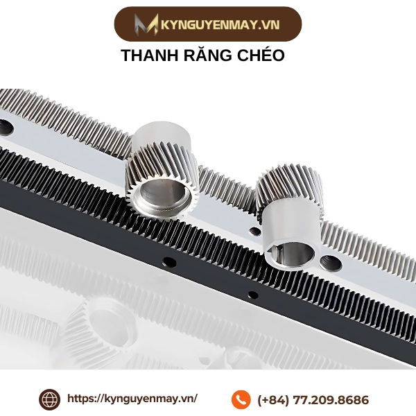 Thanh răng chéo modun TR-1,25M*671mm, TR-1,25M*1400mm, TR-3M*1000mm