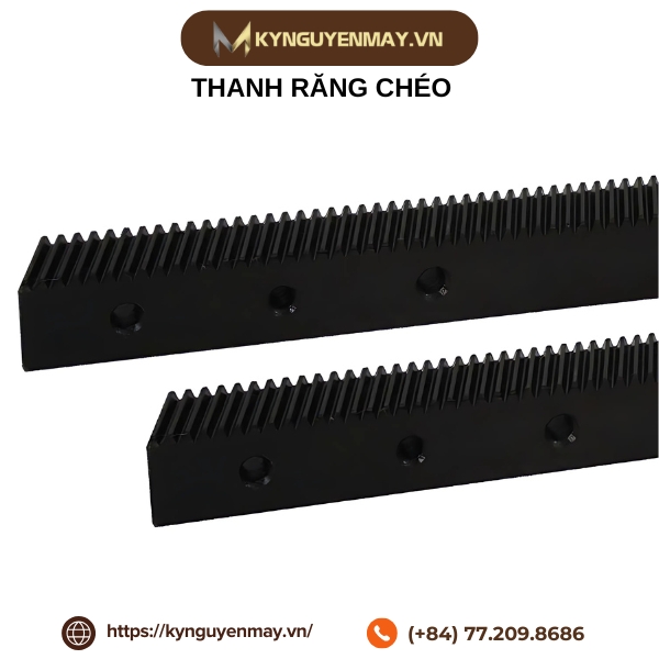 Thanh răng chéo modun TR-1,25M*671mm, TR-1,25M*1400mm, TR-3M*1000mm
