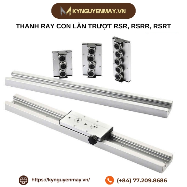 Thanh ray con lăn trượt RSR25, RSR40, RSRR25, RSRR40, RSRT40