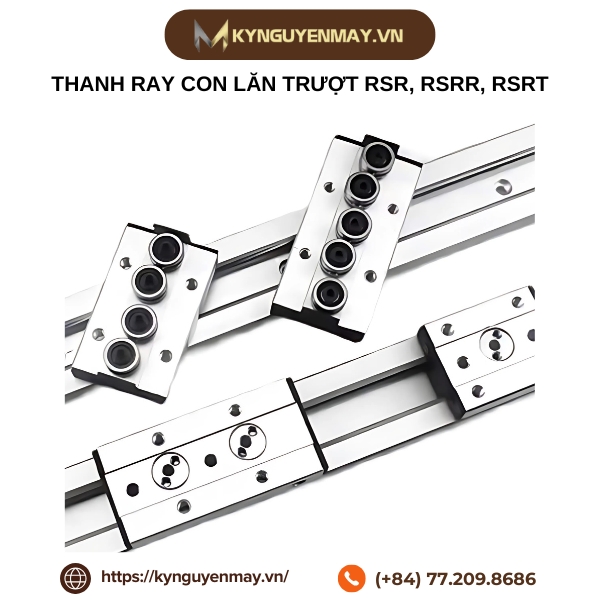 Thanh ray con lăn trượt RSR25, RSR40, RSRR25, RSRR40, RSRT40