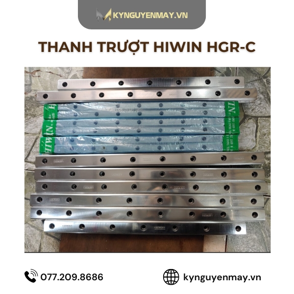 Thanh trượt vuông HIWIN HGR15, HGR20, HGR25, HGR30, HGR45, HGR55, HGR65