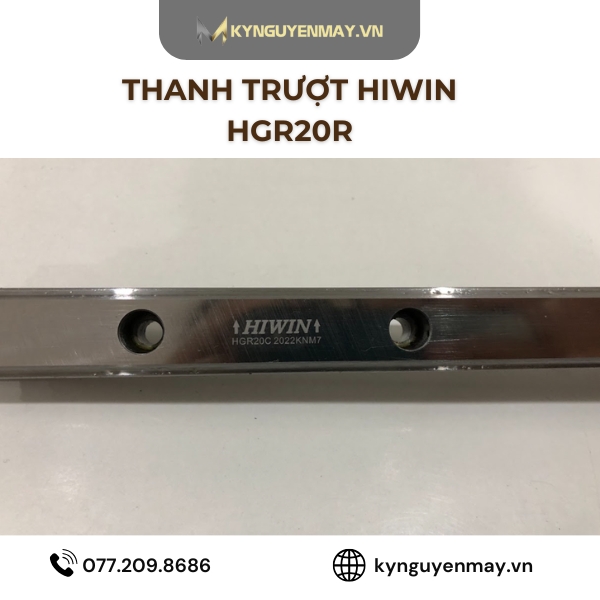 Thanh trượt vuông HIWIN HGR15, HGR20, HGR25, HGR30, HGR45, HGR55, HGR65