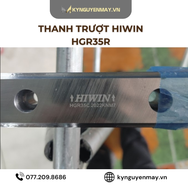 Thanh trượt vuông HIWIN HGR15, HGR20, HGR25, HGR30, HGR45, HGR55, HGR65