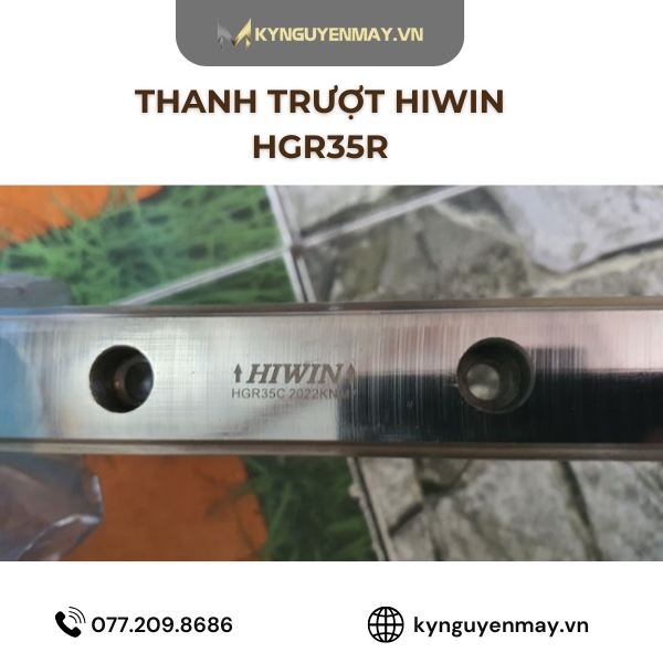 Thanh trượt vuông HIWIN HGR15, HGR20, HGR25, HGR30, HGR45, HGR55, HGR65