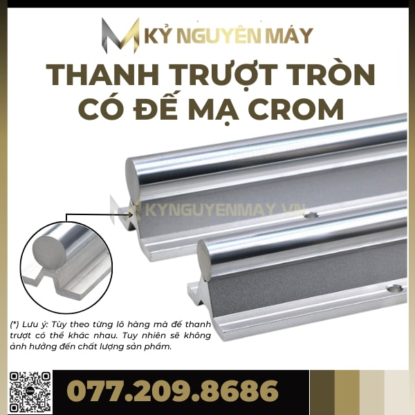 Thanh trượt tròn có đế SB Φ20 Φ25 Φ20 Φ30 Φ35