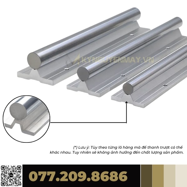 Thanh trượt tròn có đế SB Φ20 Φ25 Φ20 Φ30 Φ35