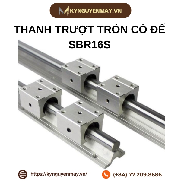 Thanh trượt tròn có đế SBR16S